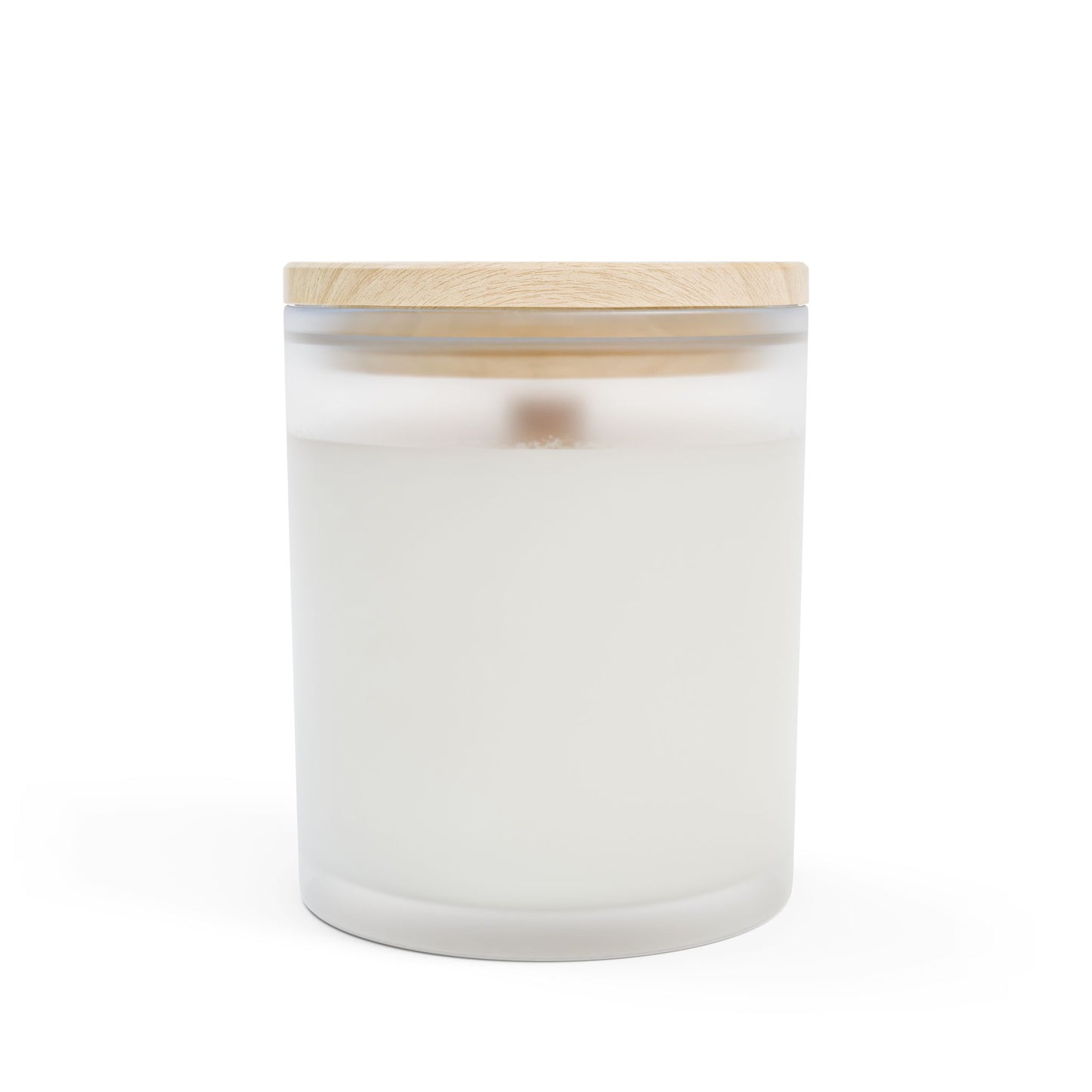 Cat Doing Yoga Frosted Glass Candle — 11oz Relaxation Scented Candle