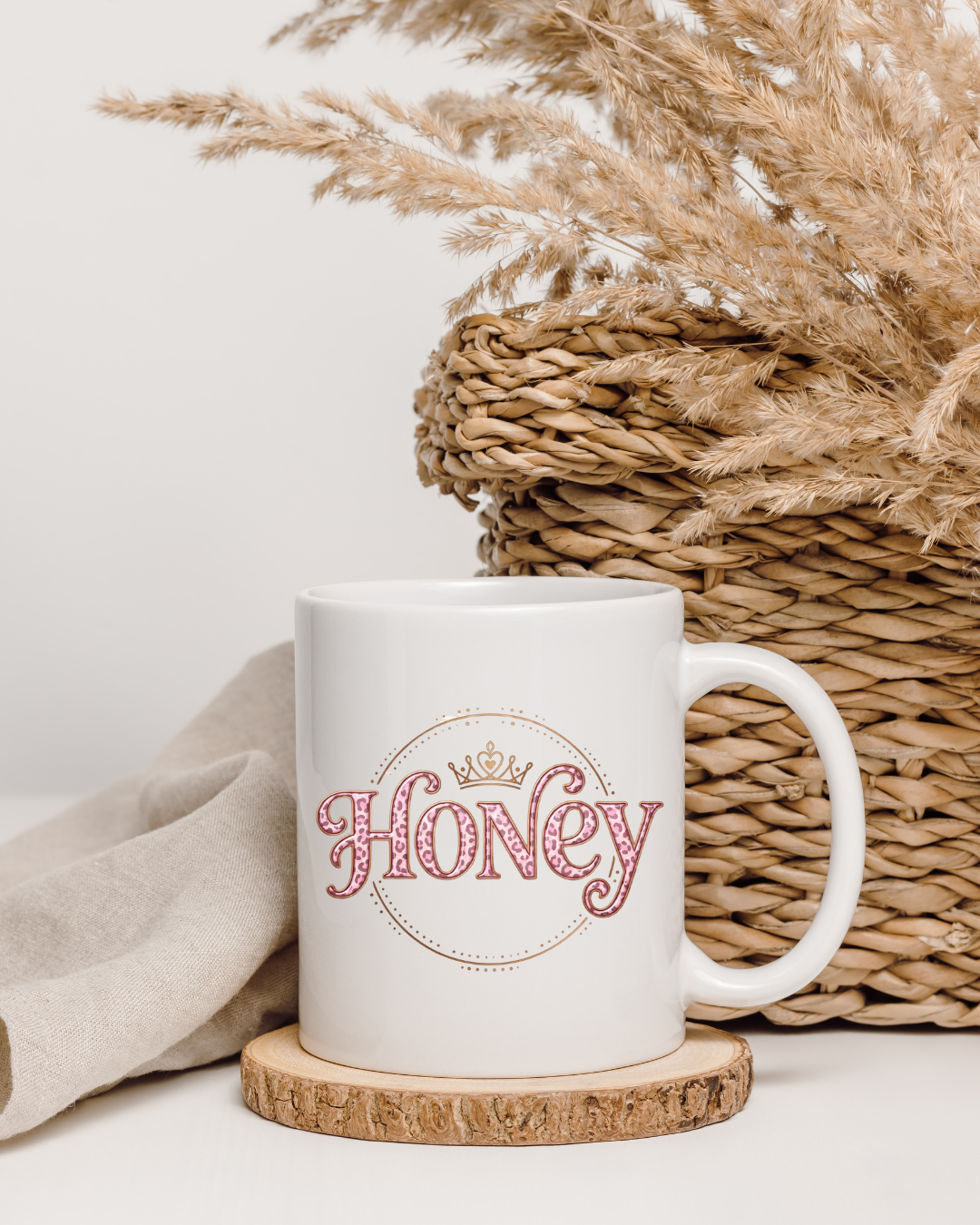 Girly Honey Cup — 11oz Ceramic Mug